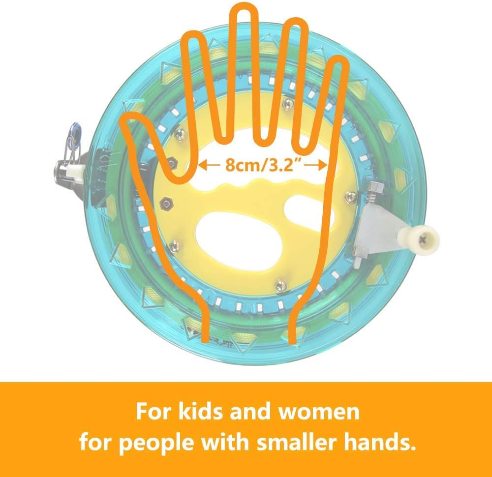 Kite String Reel Winder 7Inches Dia with 600 Ft Line (60 Lbs) for Kids Teens and Women image number 5