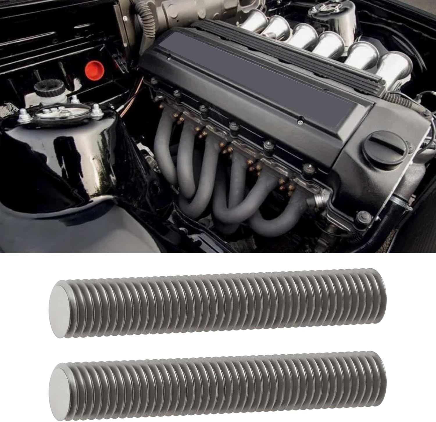 AS Axis Spindleon 8Pcs M7X1.0Mm Exhaust Manifold Threaded Studs Stainless Steel Compatible with BMW M50 M52 M54 (42Mm Long) image number 6