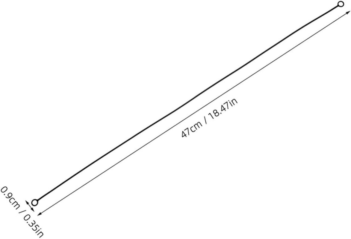 Earbud Strap Lanyard for Earphones Replacement Cord Detachable Silicone Ear Plugs Hanger with Lightweight Design for Travel Use Black image number 5