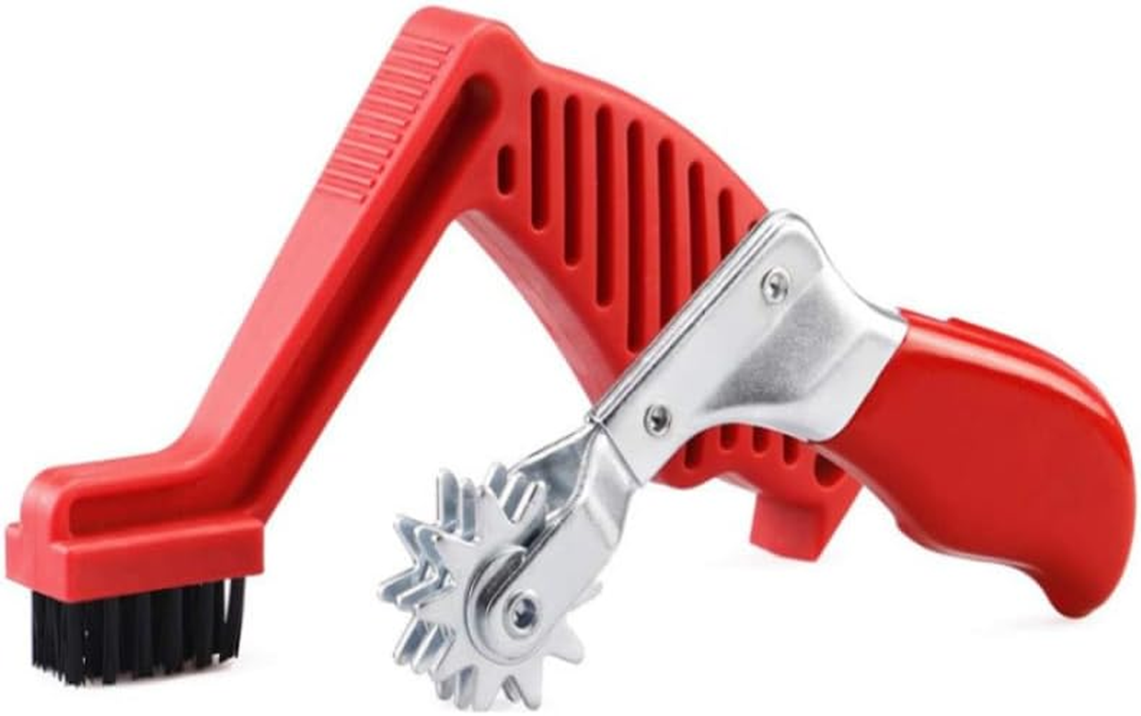 2 Pcs Polishing Pad Conditioning Brush,Polishing Pad Cleaner,Polishing and Buffing Pad Cleaning Spur Tool,Polishing Spur Tool Set,For Buffing Pads and Woolen Pads (Red) image number 4