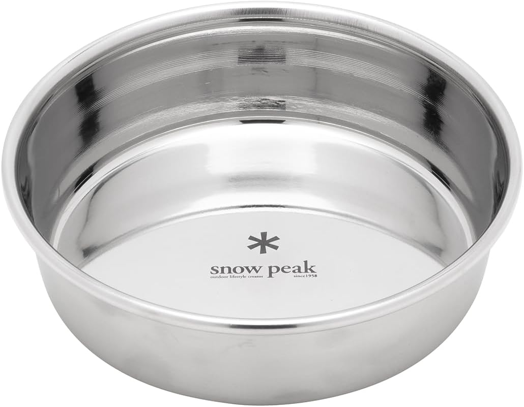Snow Peak Unisex'S Dog Bowl-Stainless Steel, Unset, Medium