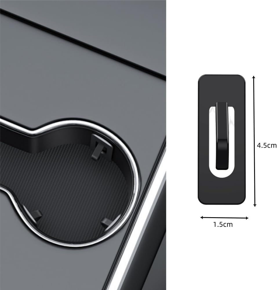 Naisfei 6 Pieces Car Cup Holder Stabilizer,Water Cup Holder Position Limiter,Cup Holder Position Limiter,Car Cupholder Insert, Cup Slot Limiter, Water Bottle Stabilizers Self-Adhesive for Most Cars