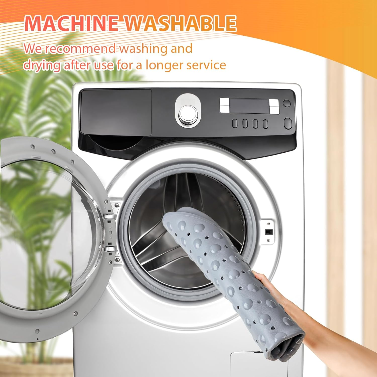 Corner Shower Mat Non Slip anti Mould, 54*54 Cm, White, Square, Thermoplastic Elastomer (TPE), Suitable for Shower Rooms, Spas and Other Places