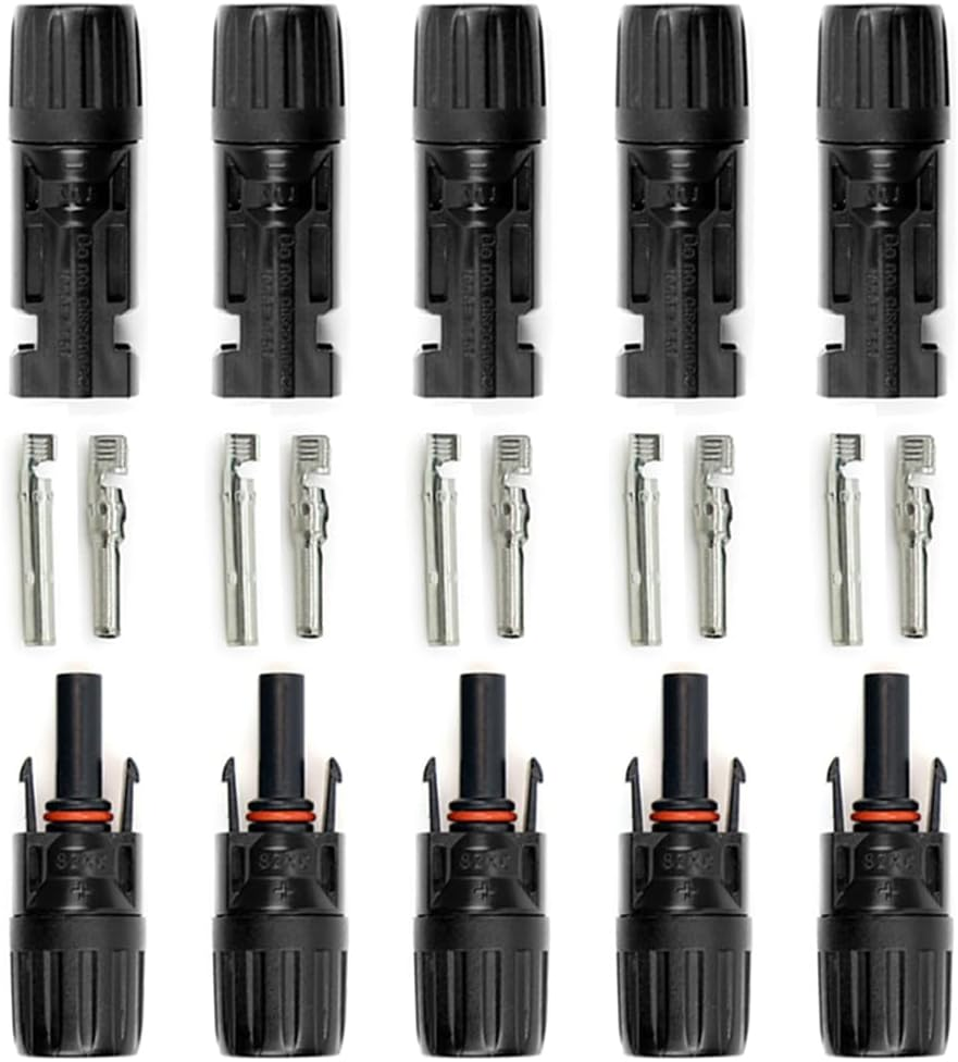 MC4 Connectors for IP67 MC4 Solar Panel 30A Line Plug Socket Male & Female 5 Pairs Solar Vehcle Automotive image number 1