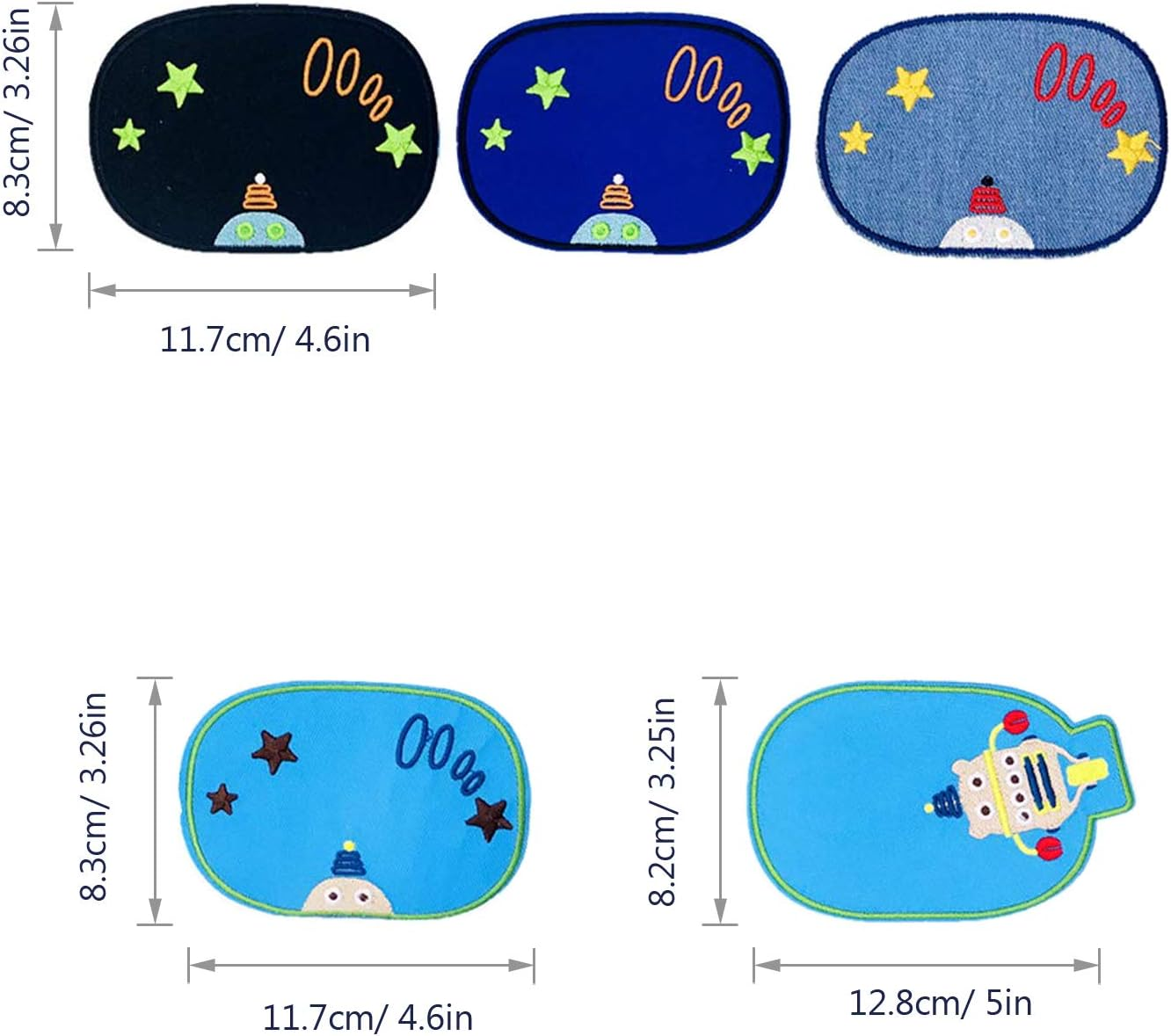 Woohome Patch Embroidered Iron on Applique Patch for Craft, Sewing, Clothing, Other Fabrics Knee Stick image number 3