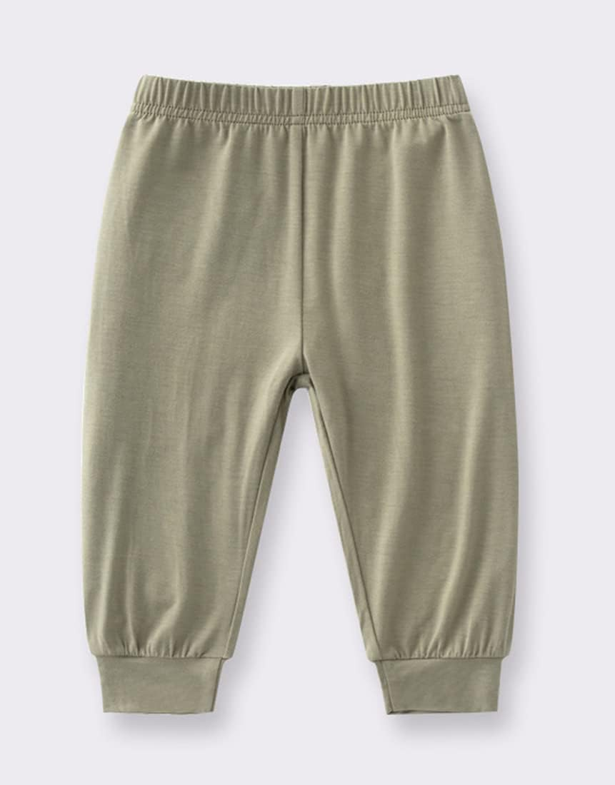 Baby Boys Girls Bamboo Viscose Jogger Pants Infant Toddler Bloomers Kids Harem Pant image number 6
