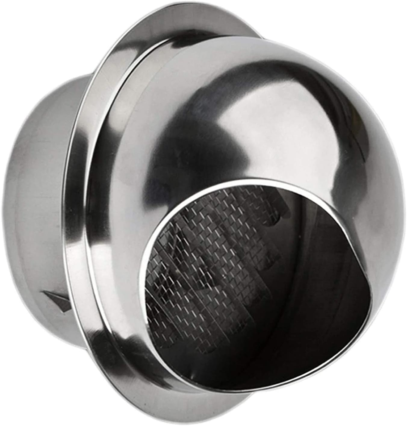 Vent Soffit Vents Exterior,Vent Cover, round Flat Ducting Cover Cover with Built-In Screen Mesh/1Pcs image number 5