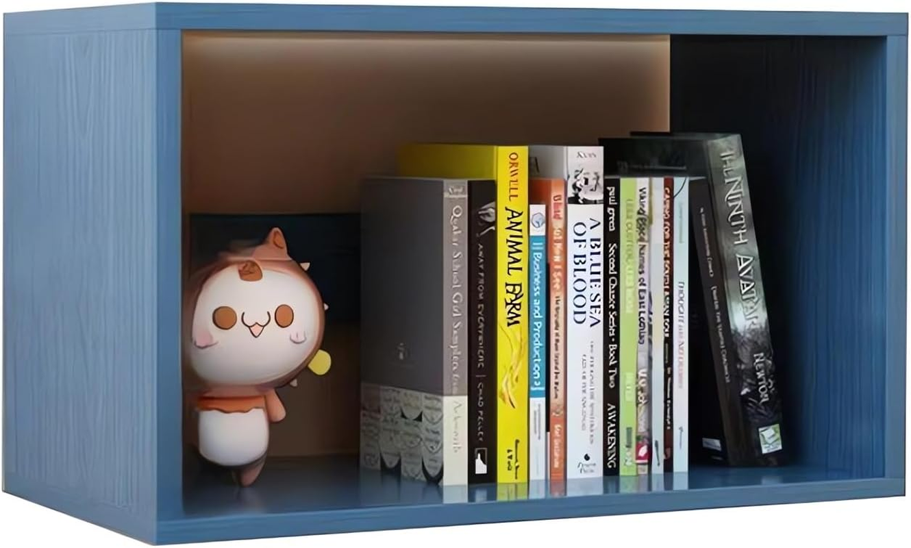 Modern Stackable Storage Cube Organiser, Bookshelf Display Unit, Bookcase A210 (White)