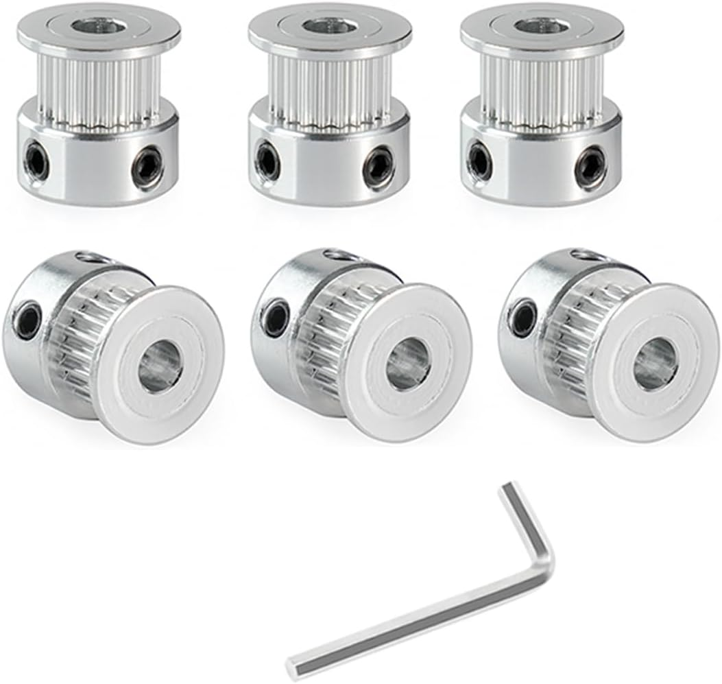 Lokkr 6PCS 3D Printer Timing Belt 2GT-6 Closed Loop Rubber Belt Set, Synchronous Closed Timing Belt, Perimeter 110Mm, 158Mm, 200Mm, 300Mm, 400Mm, 610Mm Width 6Mm for CNC Machine, Motor Belt, 3D Printer