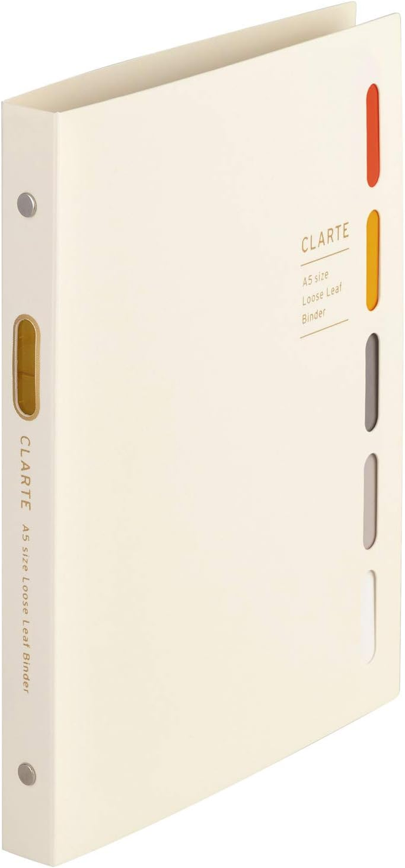 Maruman F415-14 Loose Leaf Binder, A5, Clararte, 20 Holes, Ivory image number 1