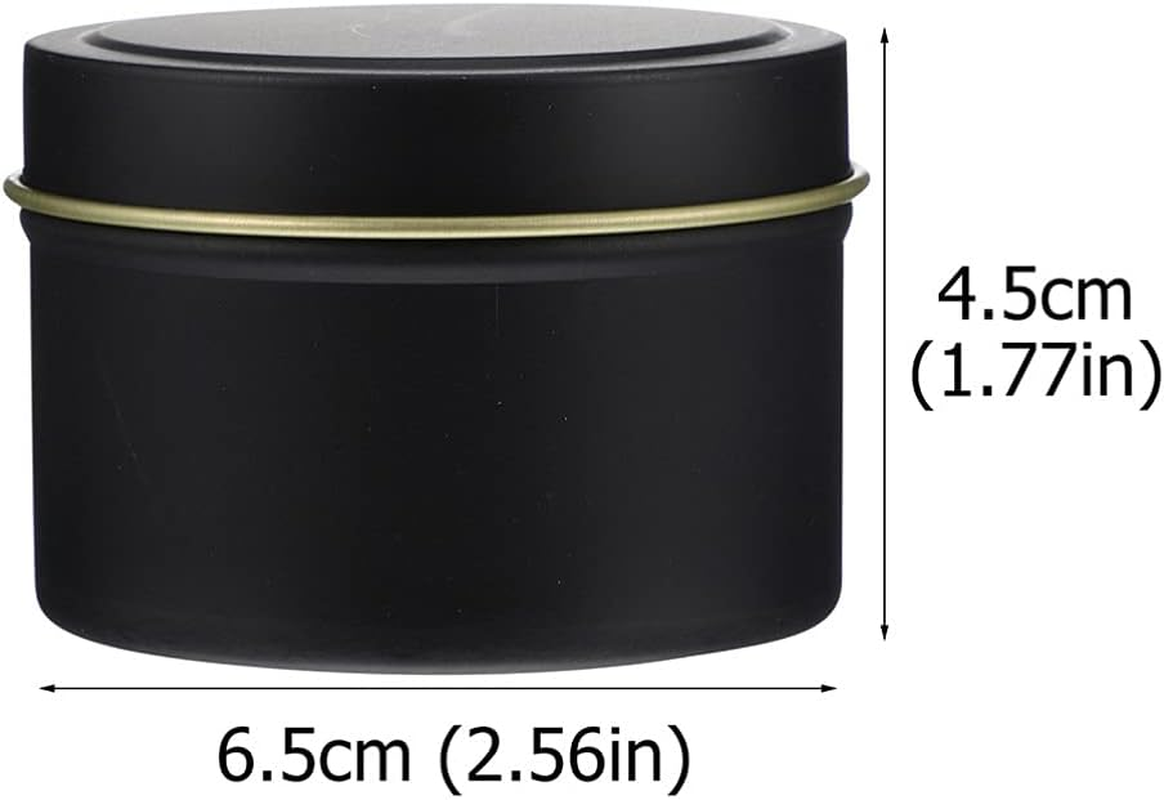 ARTIBETTER 5Pcs Candle Tin Cans Iron Metal round Candle Containers Empty Candle Jar Pot for DIY Candles Making Supplies Arts Crafts Holiday Gifts image number 1