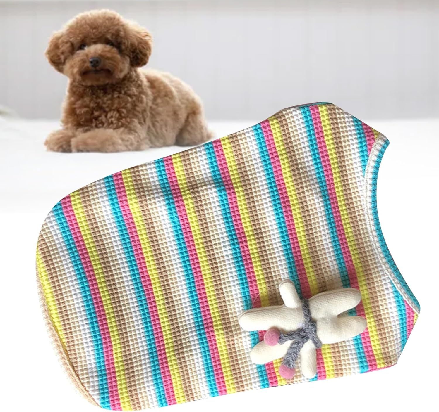 Dog Summer Vest, Stylish Cute Breathable Cat Cotton Striped Tank Tops, Dogs Breathable Sleeveless Vest Lightweight Soft Dog Cooling Vest for Daily Outdoor Travel Camping Walking(2Xl)