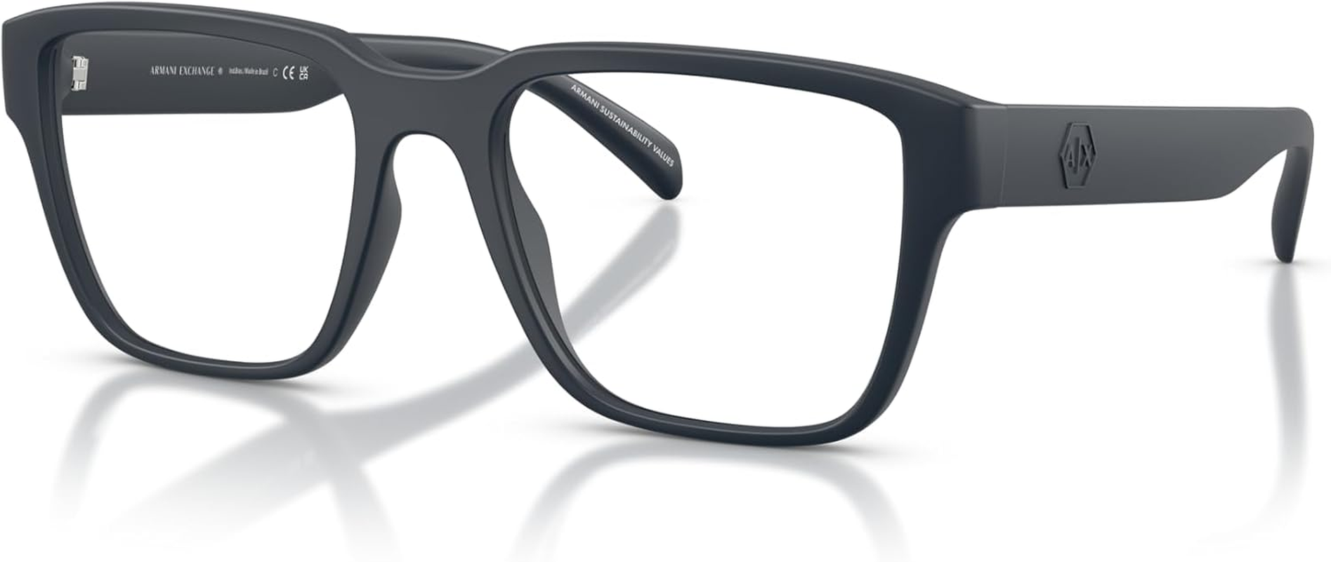 Armani Exchange Men'S Ax3123U Universal Fit Square  Eyewear Frames image number 3