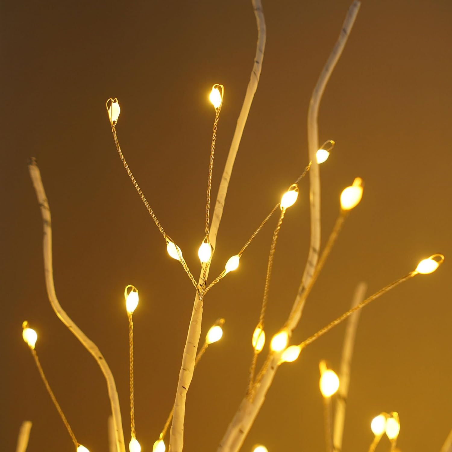 Birch Light Tree Indoor with 144 Warm White Leds Light, LED Tree Lights Tree Decorative Branches Christmas Decoration Wedding Interior Decoration for Party Birthday Wedding Festive Party Decoration image number 3