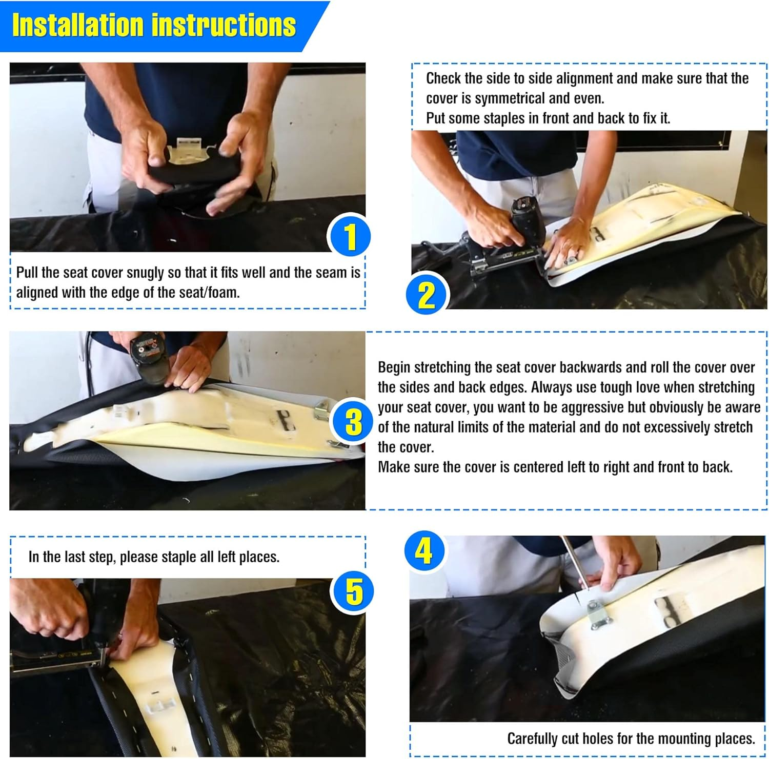 Universal Gripper Soft Seat Cover Diamond Texture for Motobike Dirt Motorcycle MX Cross Enduro Black - Black image number 5