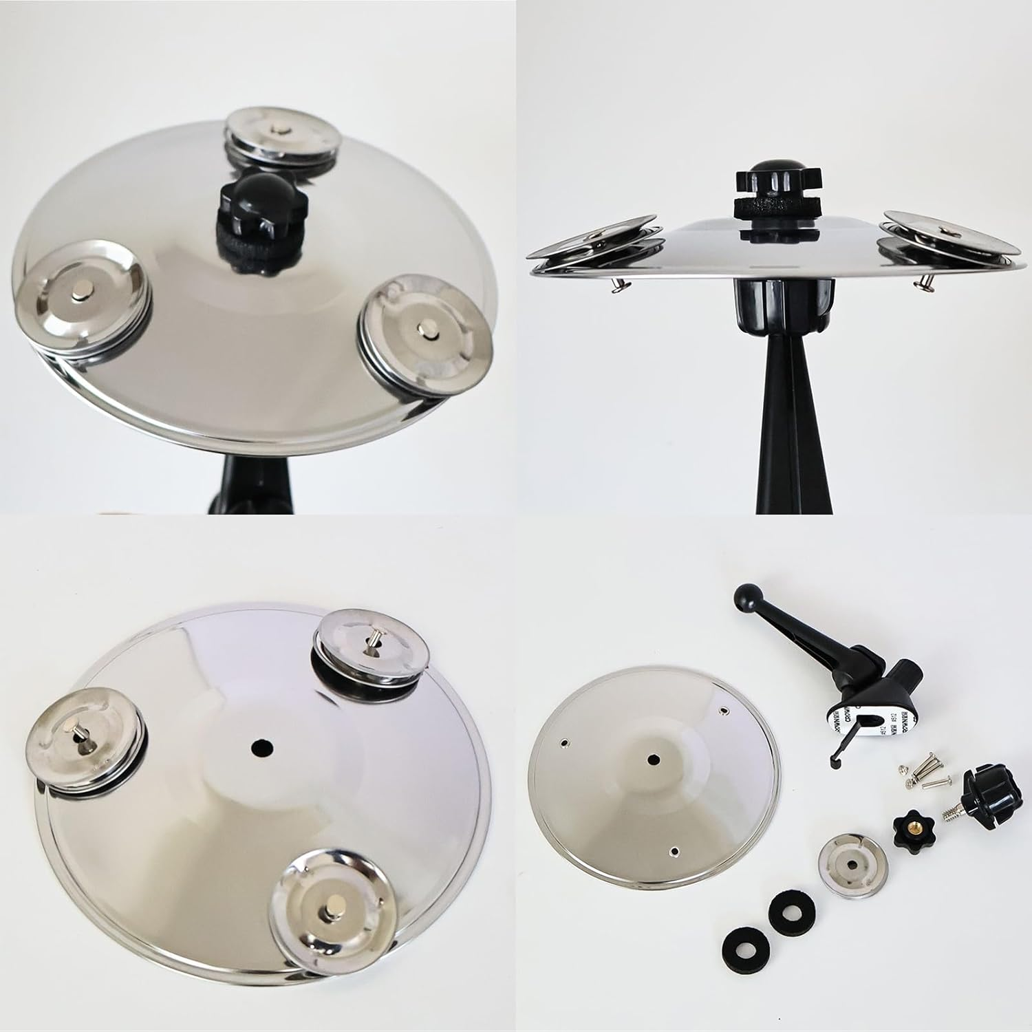 Car Symbol Drum Air Vent, Metal Drum Set Interior Accessory, Fun Dashboard Decoration, 14Cm, for Vehicles, Trucks, Rvs, and Family or Friend Bringing Entertainment image number 4