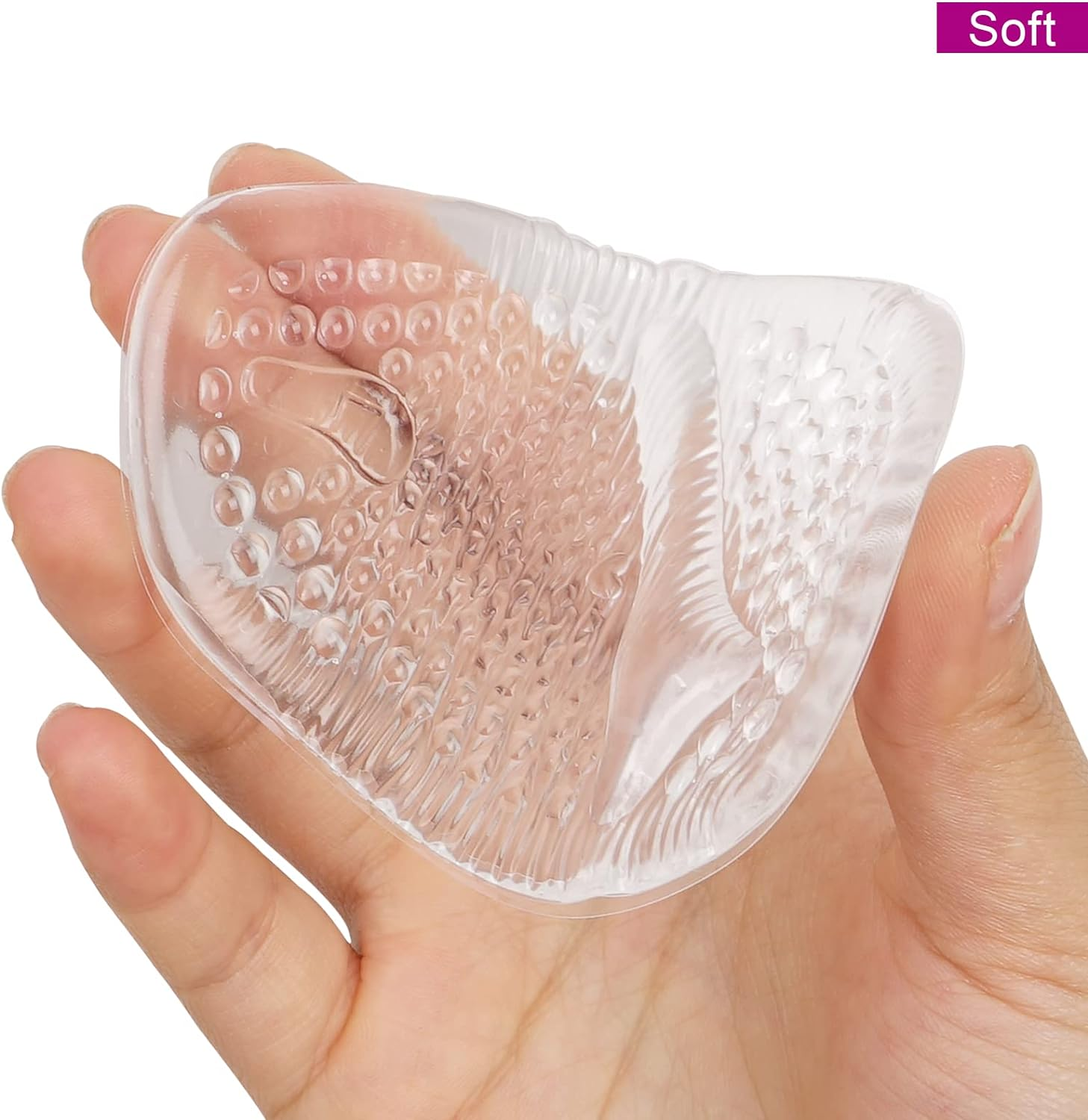 Metatarsal Pads Ball of Foot Cushions for Women, Soft Gel High Heel Cushion Insert for Pain Relief Forefoot Party Feet Anti-Slip Insole One Size Fits All - 3 Pairs&hellip; image number 2