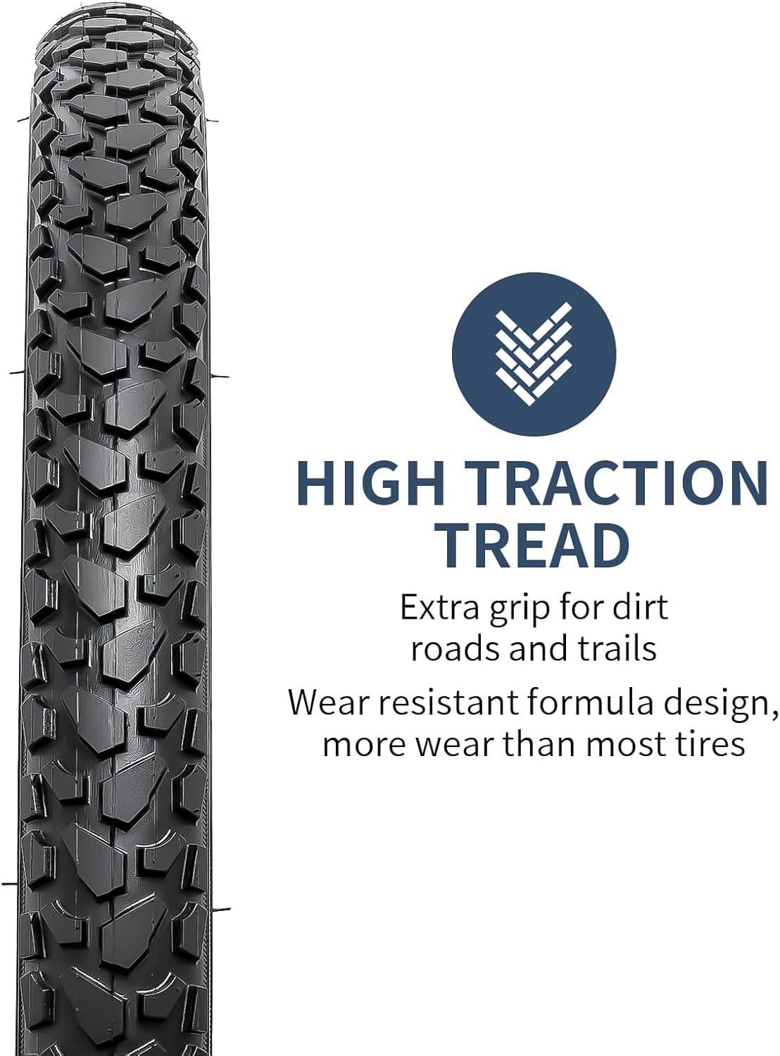 Yunscm 2 Pcs,22X1.75 Bike Tires,22X1.75 47-584 Bike Tyres + 22X1.75/2.25 Heavy Duty Bike Inner Tube Schrader Valve 32Mm +Tire Lever,Mountain Bike Tire 22 1.75,MTB Tire 22 1.75,Y-108 image number 4