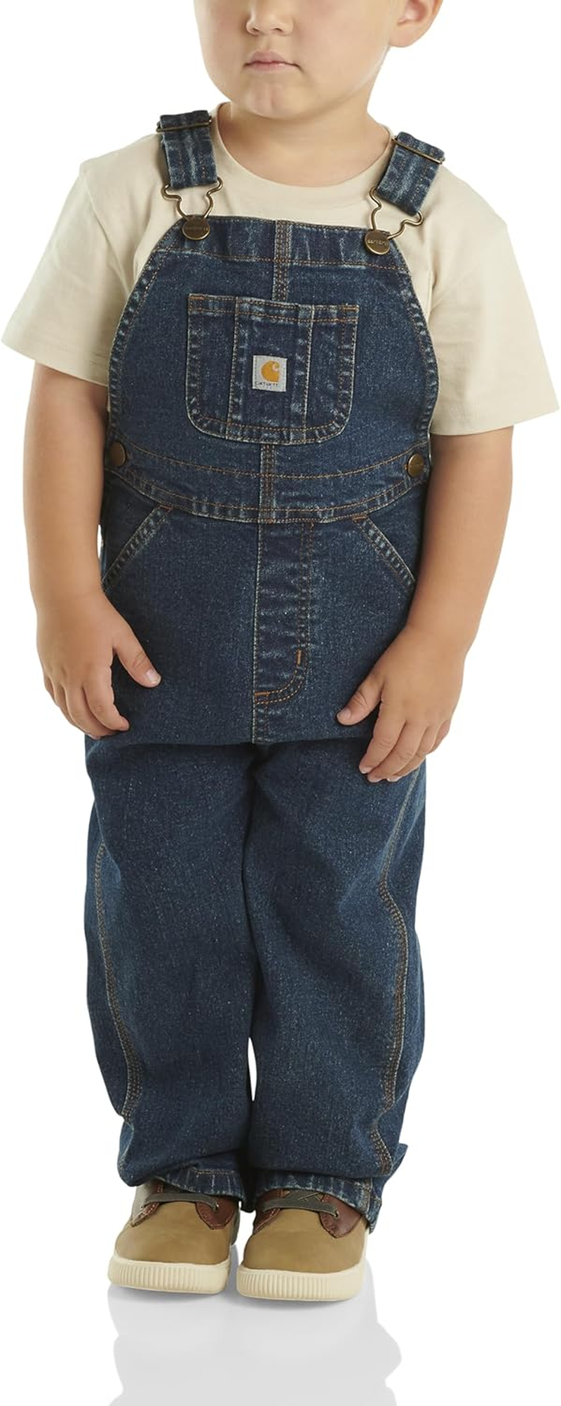 Carhartt Boys Washed Denim Bib Overall image number 5
