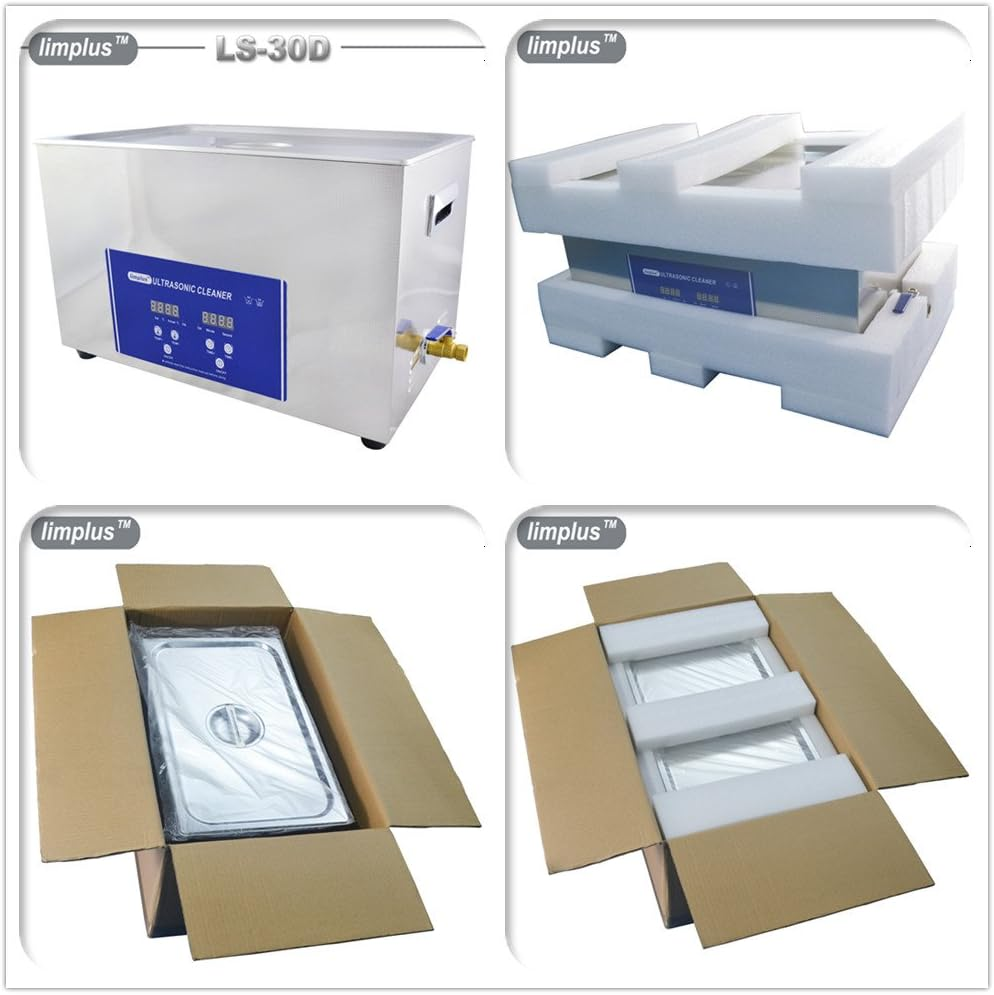 Limplus 30Liter Ultra Sonic Cleaner 600W Ultra Power 10Pcs Transducers with Free Basket image number 3