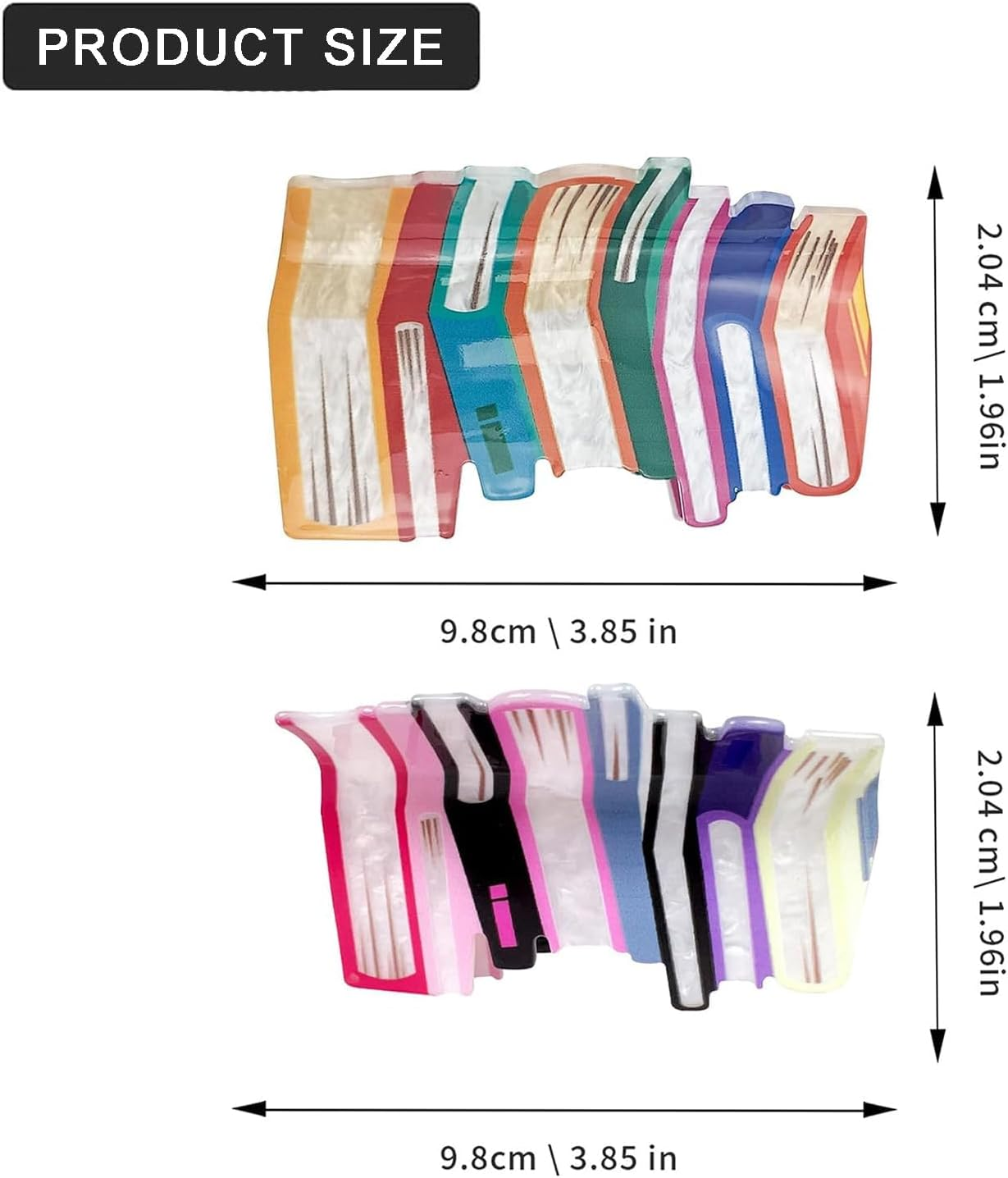 2 Pack Book Hair Clips Back to School Hair Clips for Thin Hair Funny Teacher Hair Jaw Barrettes Cute Hair Accessories for Women Book Lovers Teachers Appreaction Present image number 4