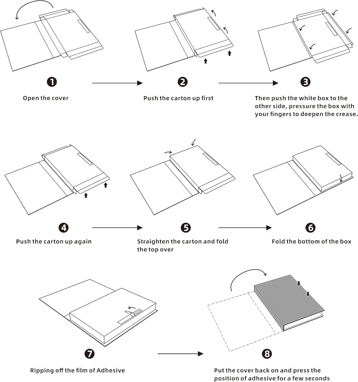 Decorative Books for Home Decor, Set of 4 Stylish Fake Book of Room Decor Aesthetic for Coffee Table Decor,Living Room, Table, Shelf, Modern Hardcover Stacked Display Books (Modern) image number 2