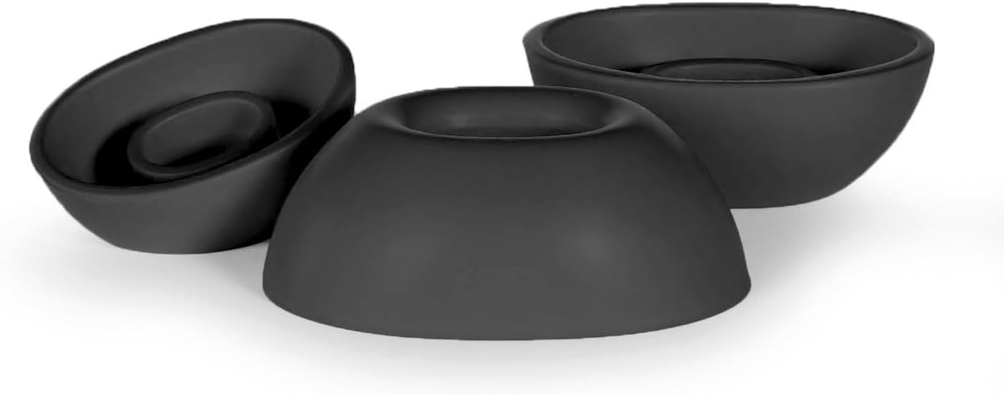 Okuli Set of 12 Silicone Earbuds Ear Tips for Bose Quietcomfort II & Ultra Earphones in Black - Black image number 2