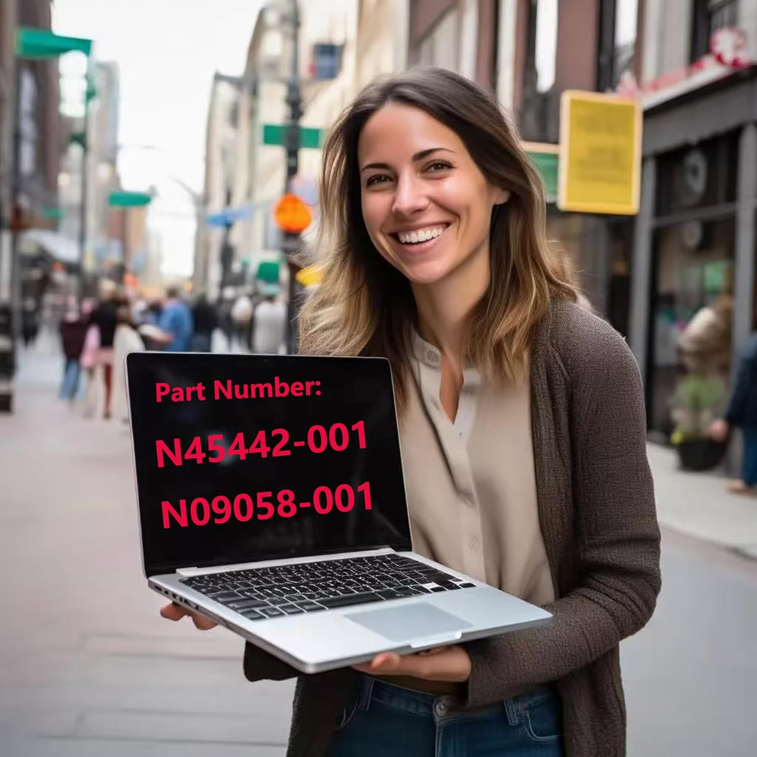 Replacement Upper Case Palmrest for HP Elitebook 840 845 G9,Elitebook 840 845 G10 Series Laptop with US Layout Backlit Keyboard Assembly N45442-001 N09058-001 Silver image number 2