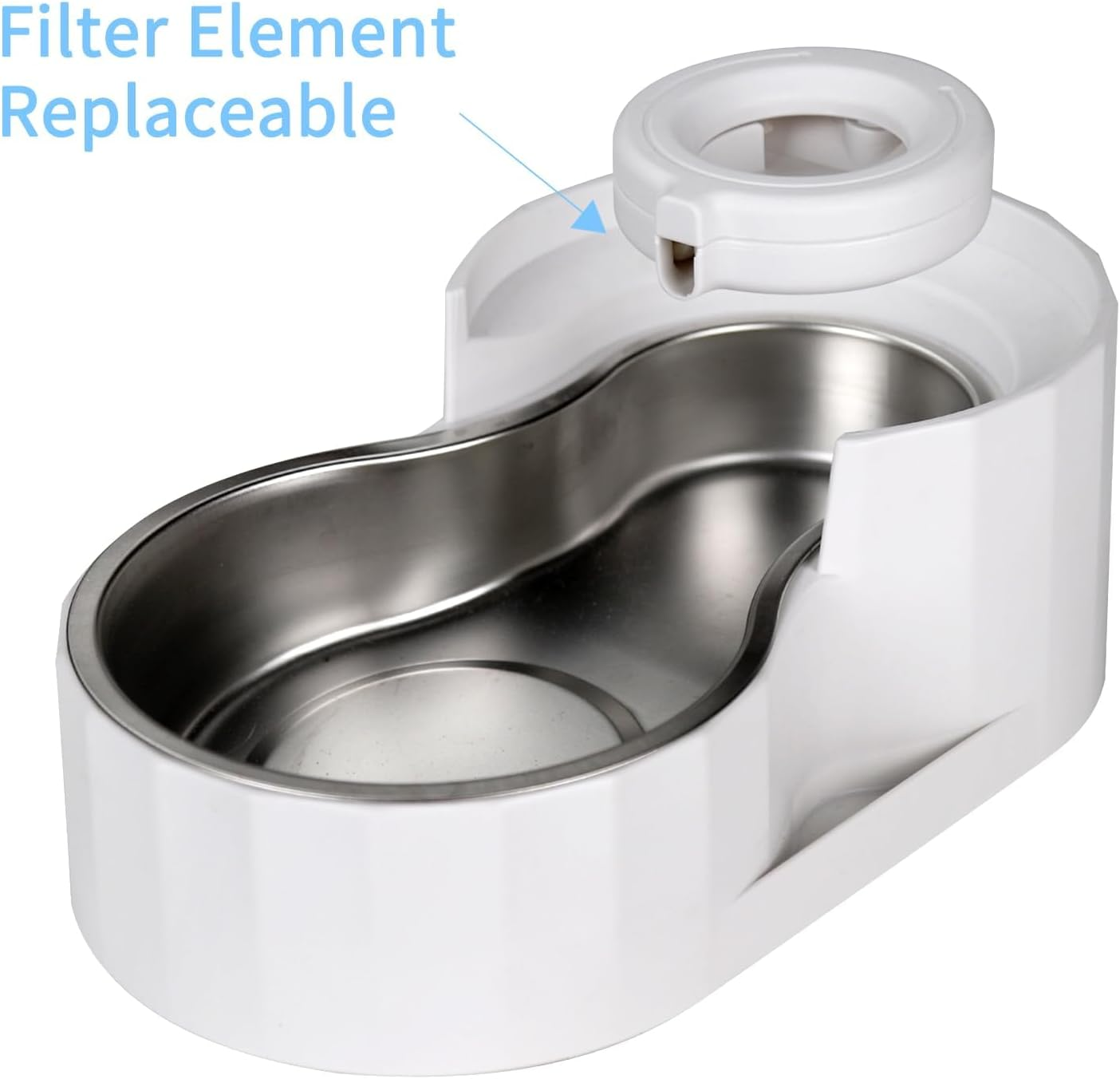 RIZZARI Replacement Filters for Automatic Pet Waterer, Water Dispenser Replacement Filters, Triple Filtration System, 4 Pack image number 6