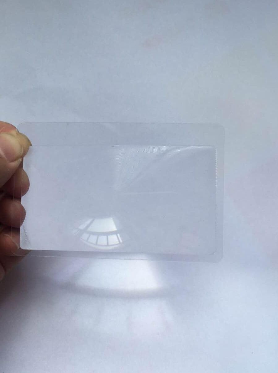 3Pcs Credit Card Size Pocket Magnifier Fresnel Magnifying Lens &hellip; image number 1