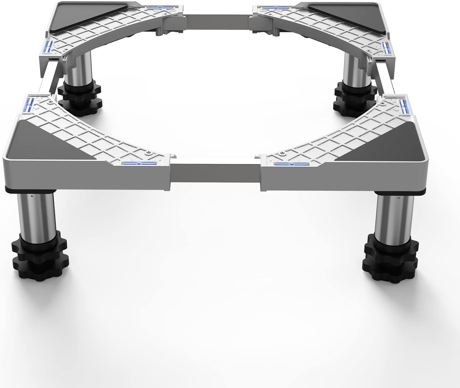 DEWEL Washing Machine Base Bear Load 350Kg Adjustable Washing Machine Base for Fridge Dryer Freezer Length 43-57Cm, Height 15-22Cm image number 1