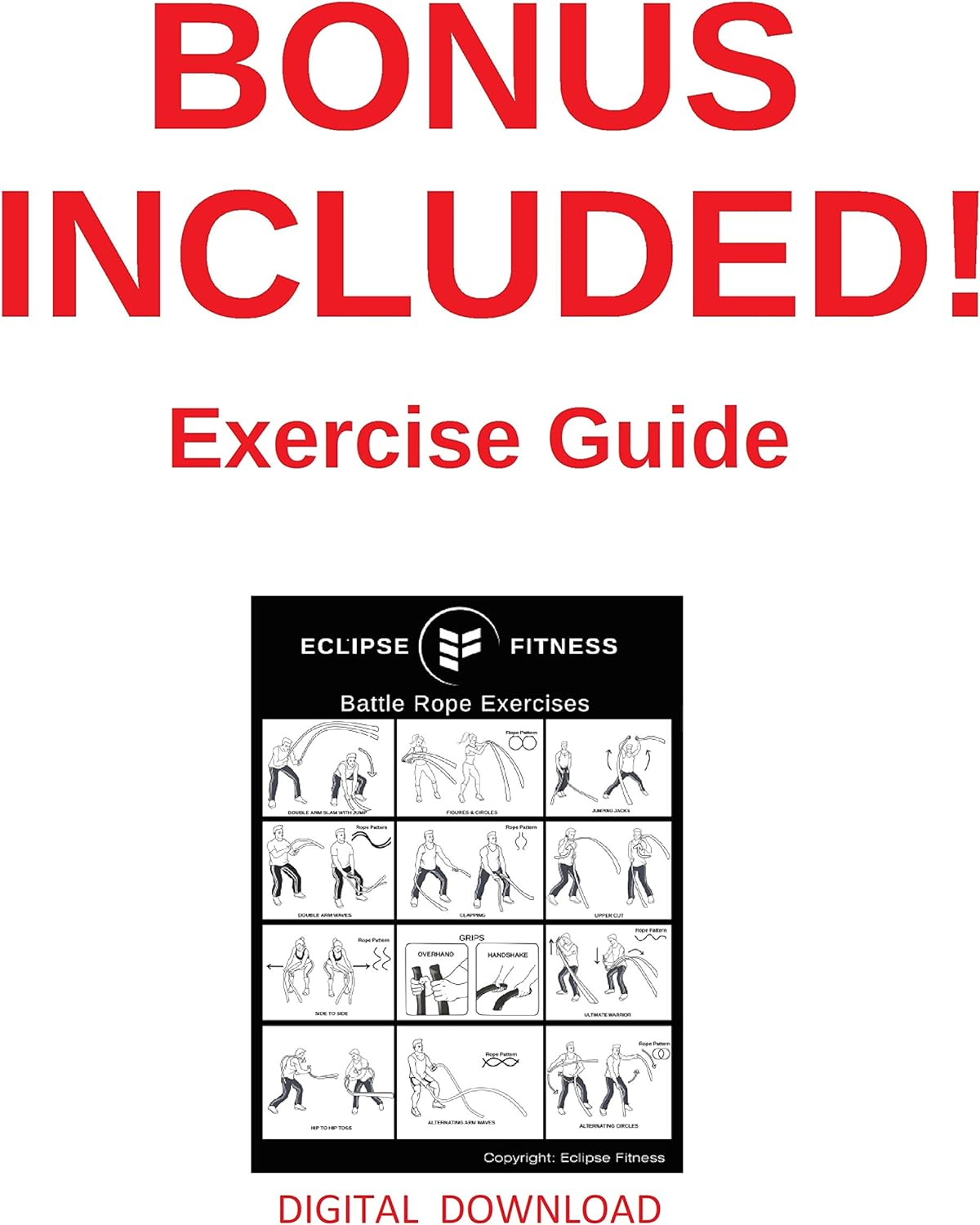 Battle Rope Anchor Strap Kit | Heavy Duty Reinforced Nylon | Easy and Fast Setup | Stops Rope Damage | Stainless Steel Carabiner | Includes Exercise Guide | image number 6