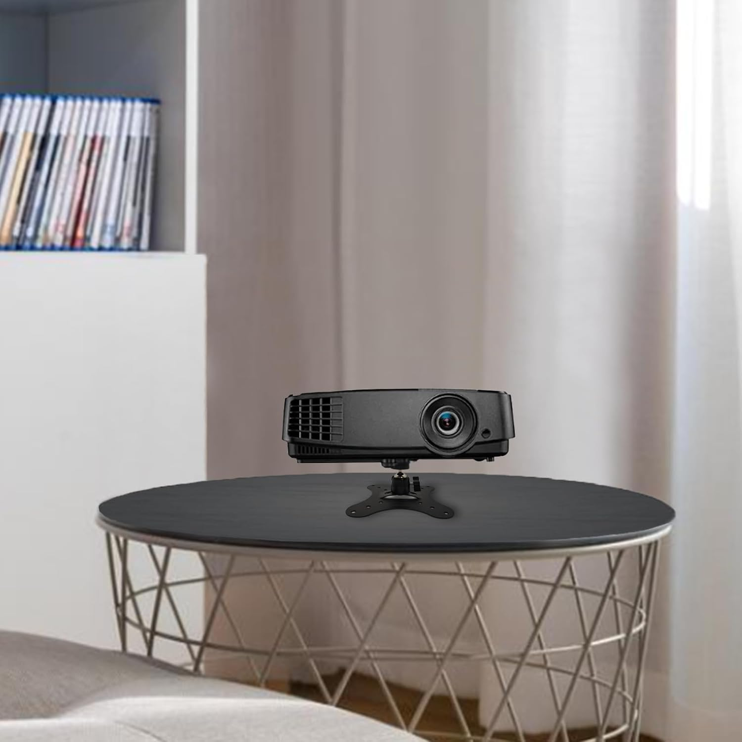 Vertically Mounted Projector Bracket Wall-Mounted Universal Ceiling Wall Projector, 1/4" Screw, Camera Bracket Mini Projector Bracket（2.36In） image number 2