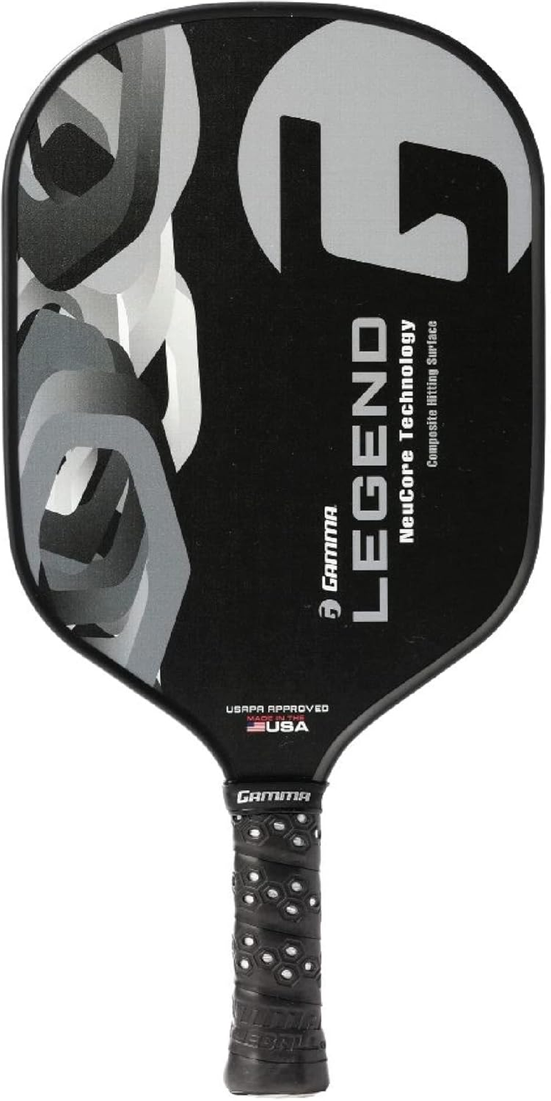 Gamma Sports Neucore Poly Core Pickleball Paddle - Compass, Shard, Legend, Unisex-Adult, Pickleball Paddle, Legend, Black image number 5