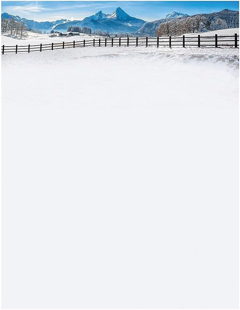 Great Papers! Winter Wonderland Letterhead, 80 Count, 11" X 8.5" (2015101)