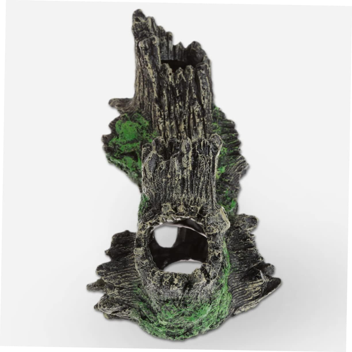 ROMISBABA Fish Tank Tree Trunk Aquarium Stump Hideout Realistic Resin Decoration for Underwater Landscape Shelter for Pet Fish And image number 4