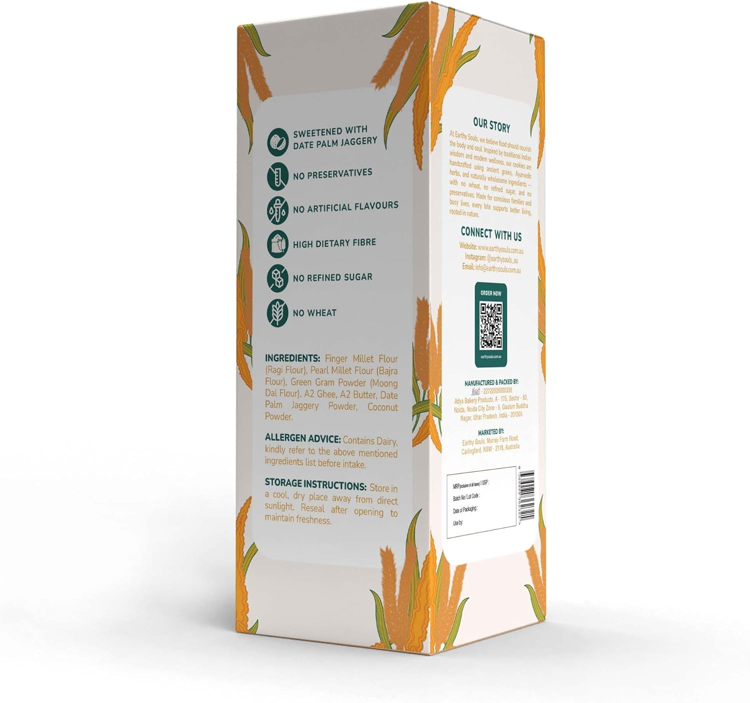 Earthy Souls Nutritious Coconut Millet Cookies image number 1