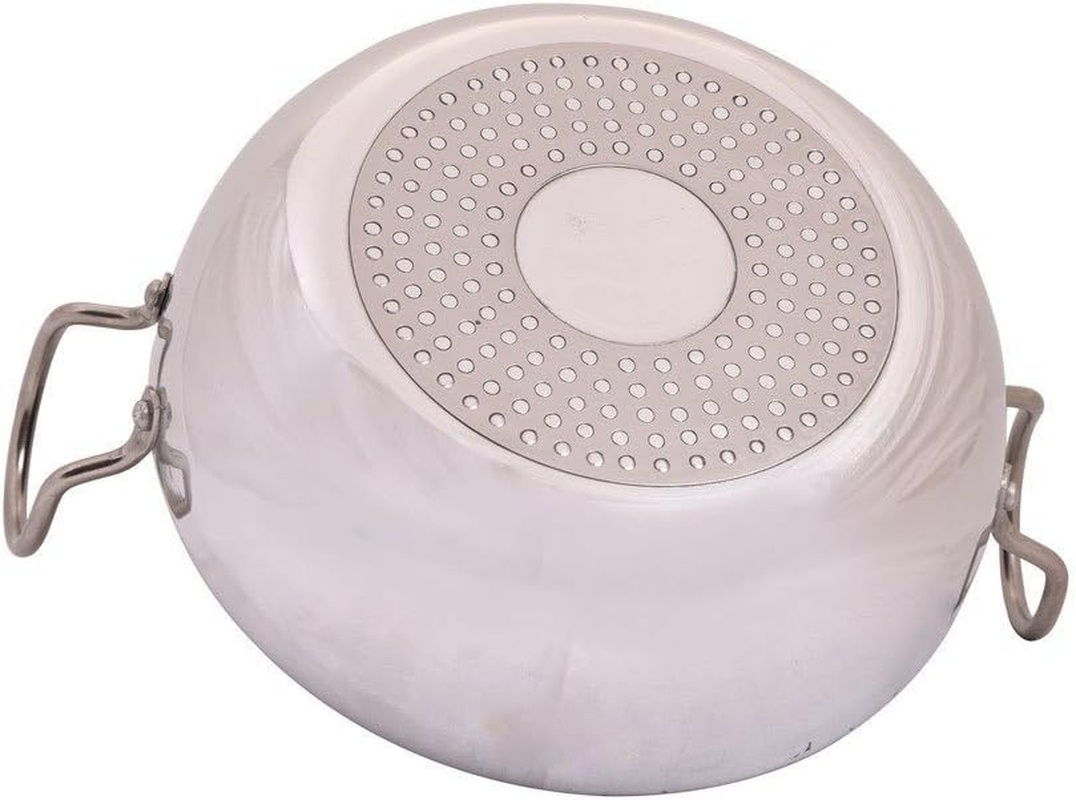 Shourya Trading, Induction Aluminium Kadai No.12,Size 8.7 Inch,Kadhai/Frying Pan/Cookware Pan,Set of 1,Thickness 4 Mm,Silver image number 2