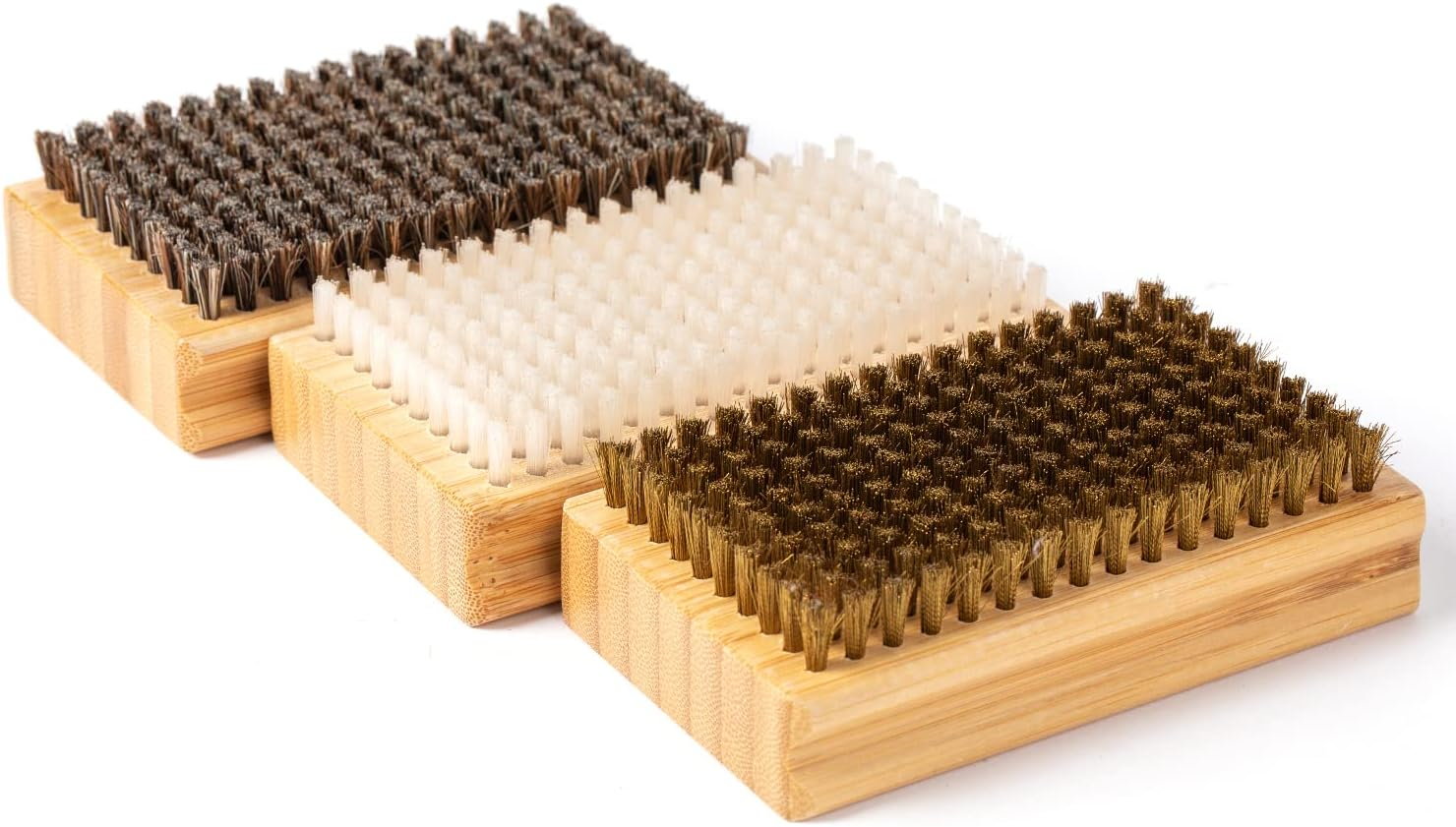 XCMAN Ski Snowboard Waxing Brush Speed Kits - Nylon/Brass/Horsehair 3Packs