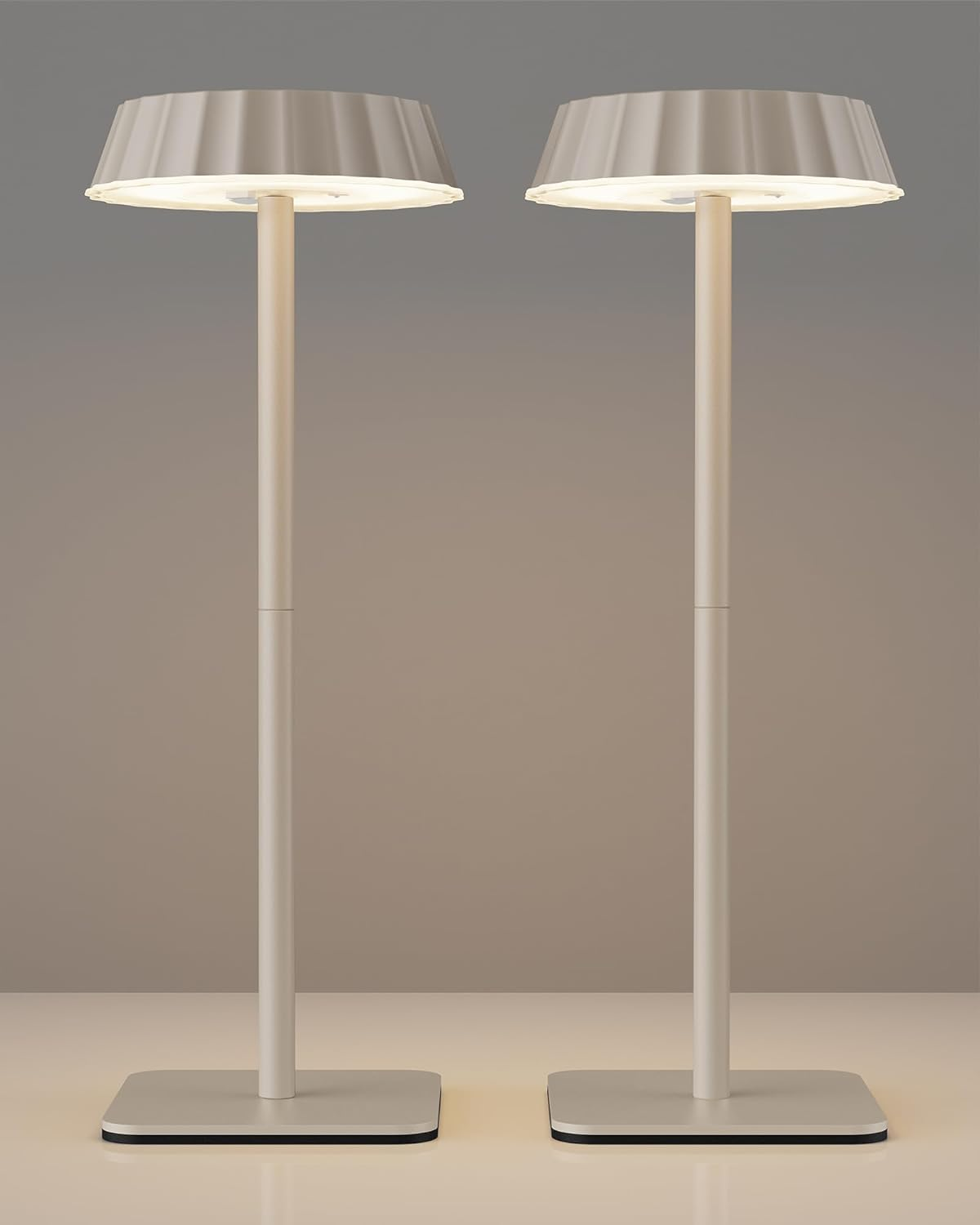 Eppiebasic LED Table Lamp Wireless Battery: 18 W Quick Charge 5000 Mah Battery - Portable Modern Table Lamp Outdoor - IP65 Waterproof for Living Room Dining Room