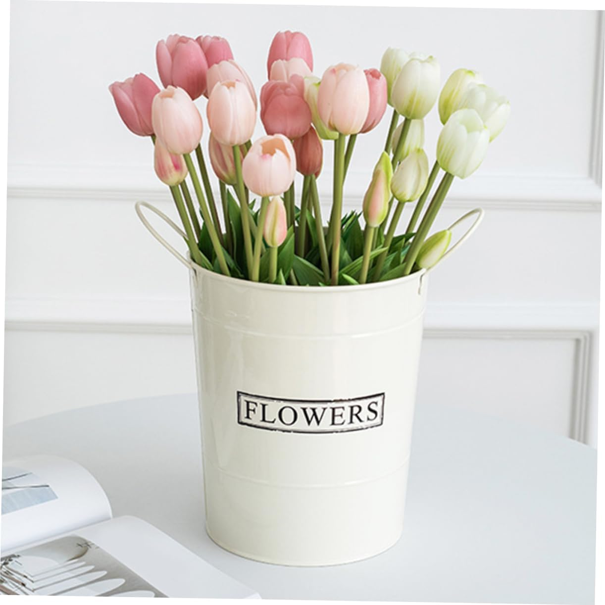 NULYLU Practical Iron Flower Pot Binaural Design for Indoor Plant for Gardening Enthusiasts image number 3