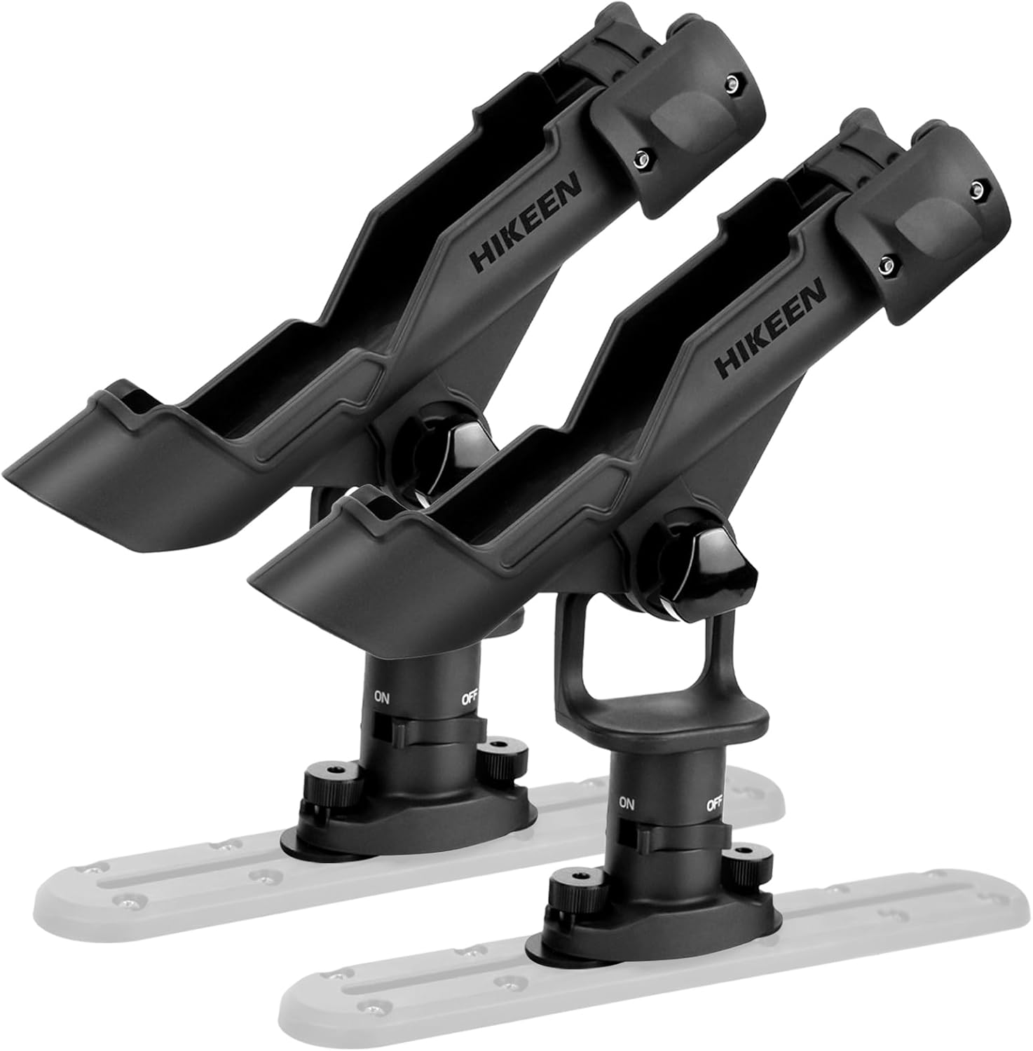 Hikeen Kayak Fishing Rod Holder, Fishing Boat Rod Holder with T-Shaped Screw Mounted on the Rail or Kayak, Fishing Boat, 360 Degree Adjustable Fishing Pole Holders, 1 Pack image number 3