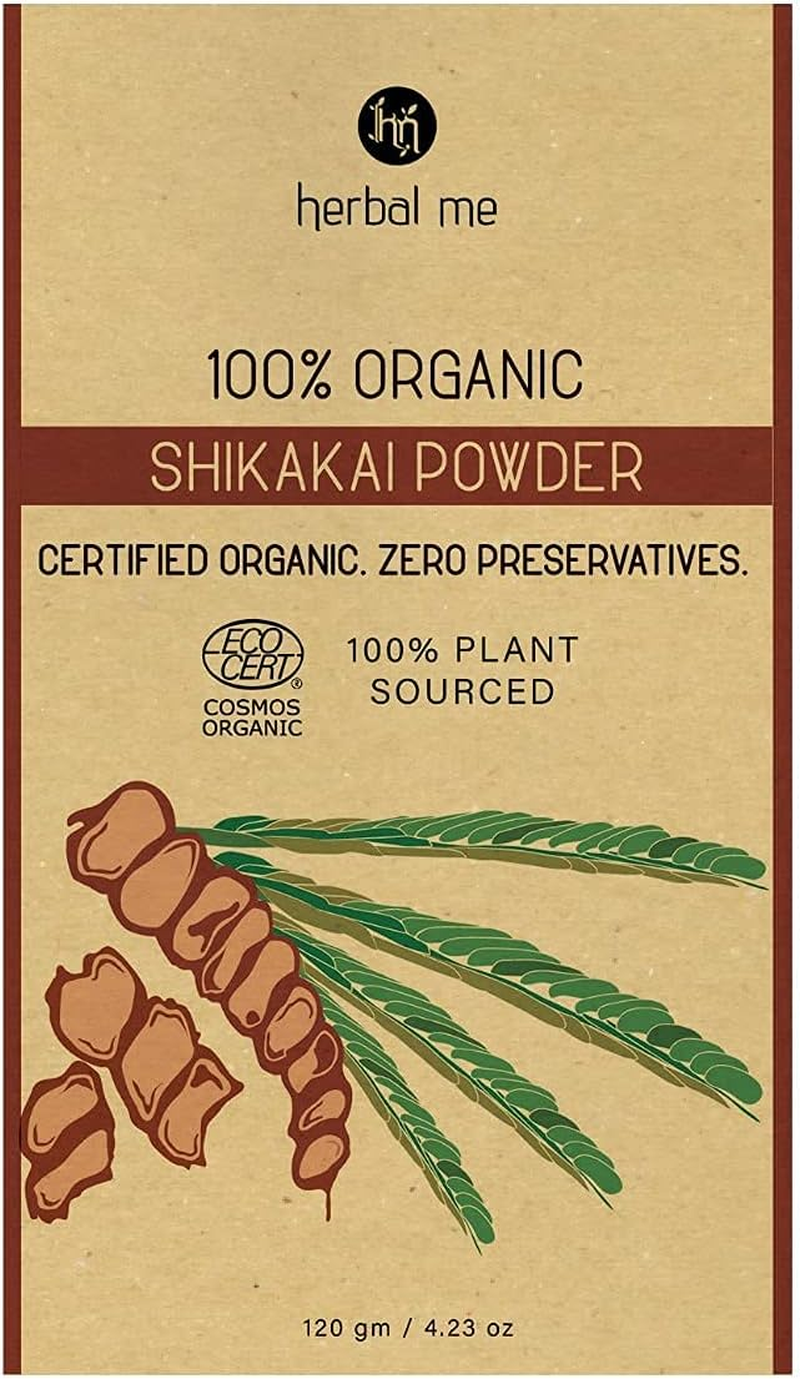HM Herbal Me Certified Organic Shikakai Powder | Hair Cleanser for Deep Cleansing and Soft Hairs_120Gm image number 5