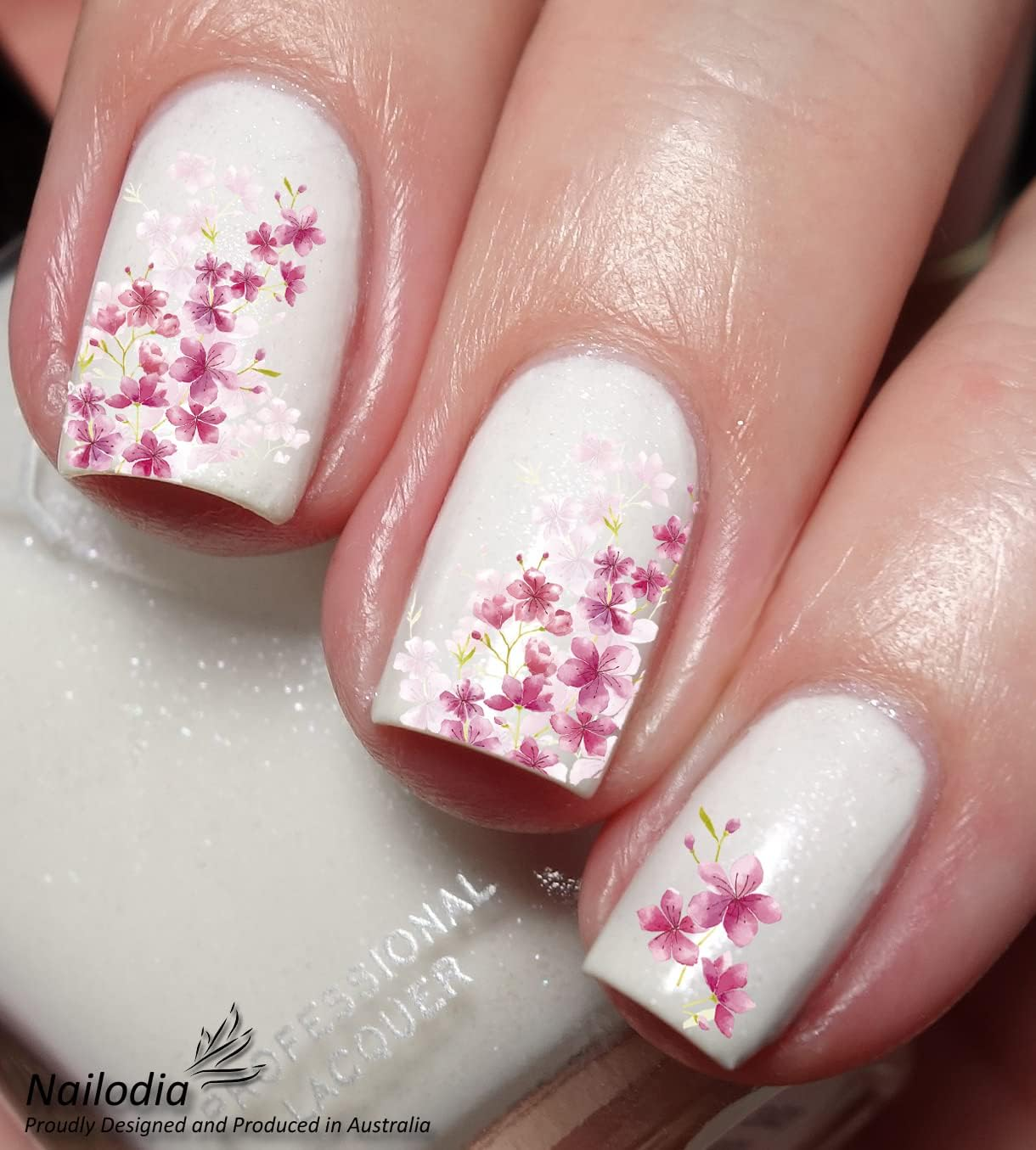 Cherry Blossom & Tree Nail Art Decal Sticker image number 3
