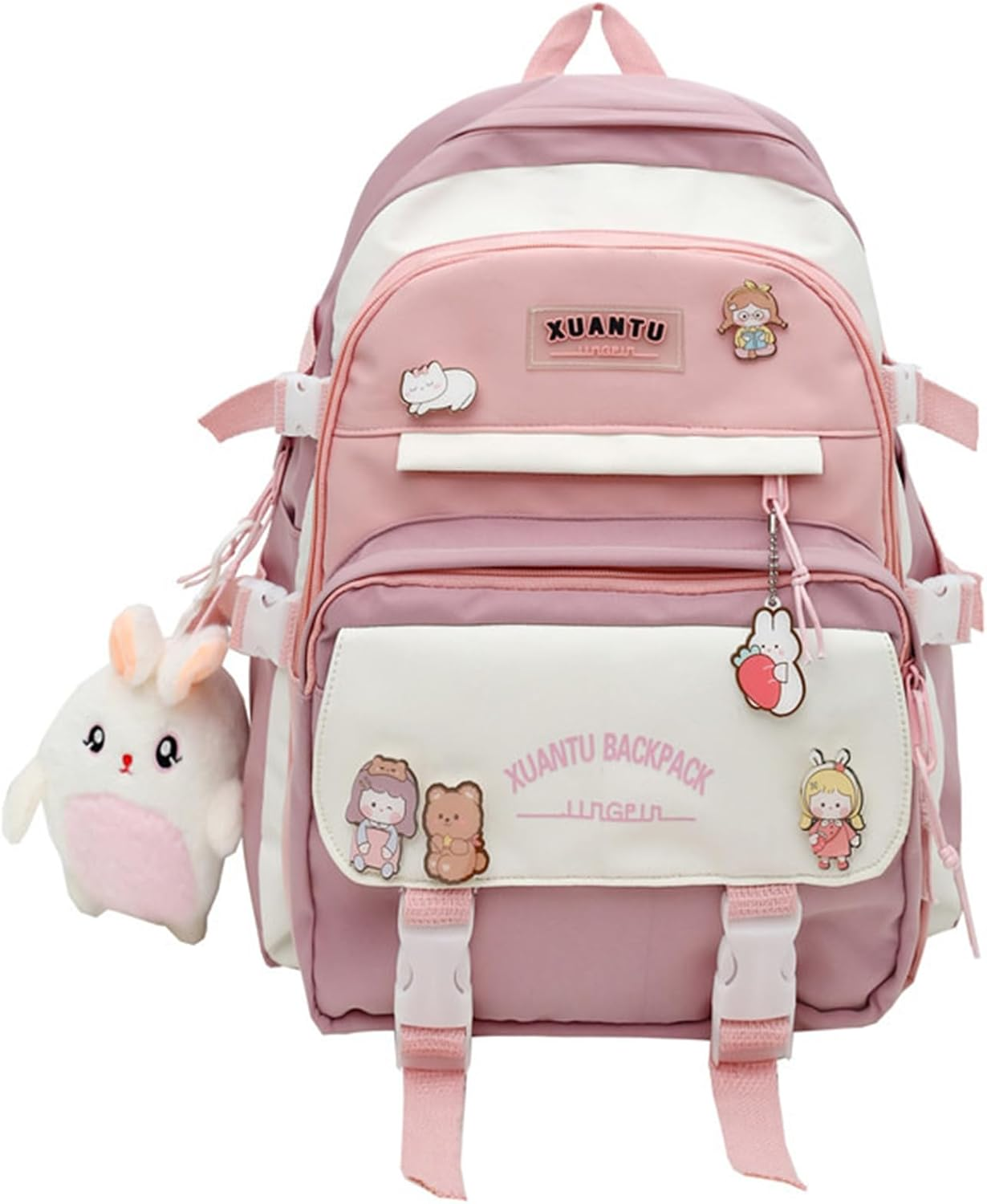 Mfikaryi Kawaii Girls Backpack with Cute,Aesthetic Backpacks for School Bags
