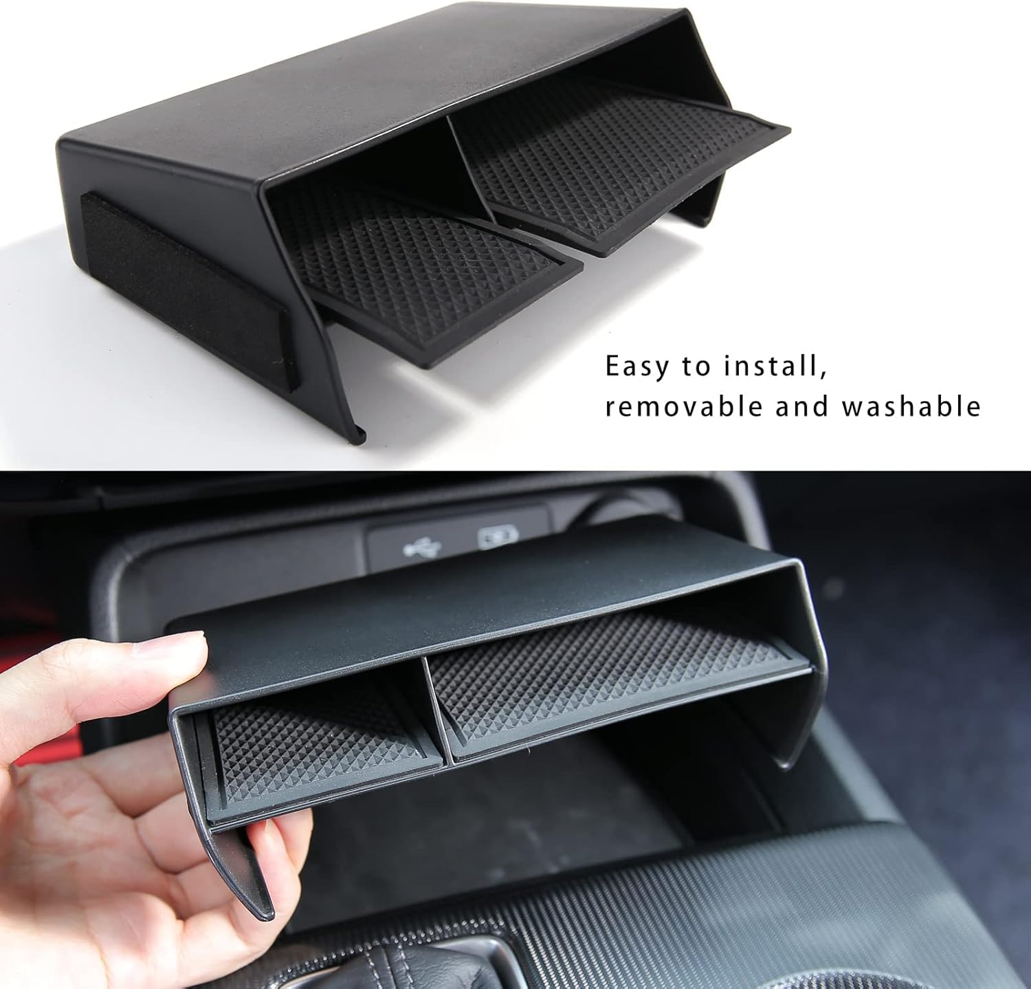 CKE for Honda Civic 2024 2023 2022 Auto Car Center Console Box Armrest Storage Box Organizer Tray Pallet Container Holder for Honda Civic Accessories image number 2