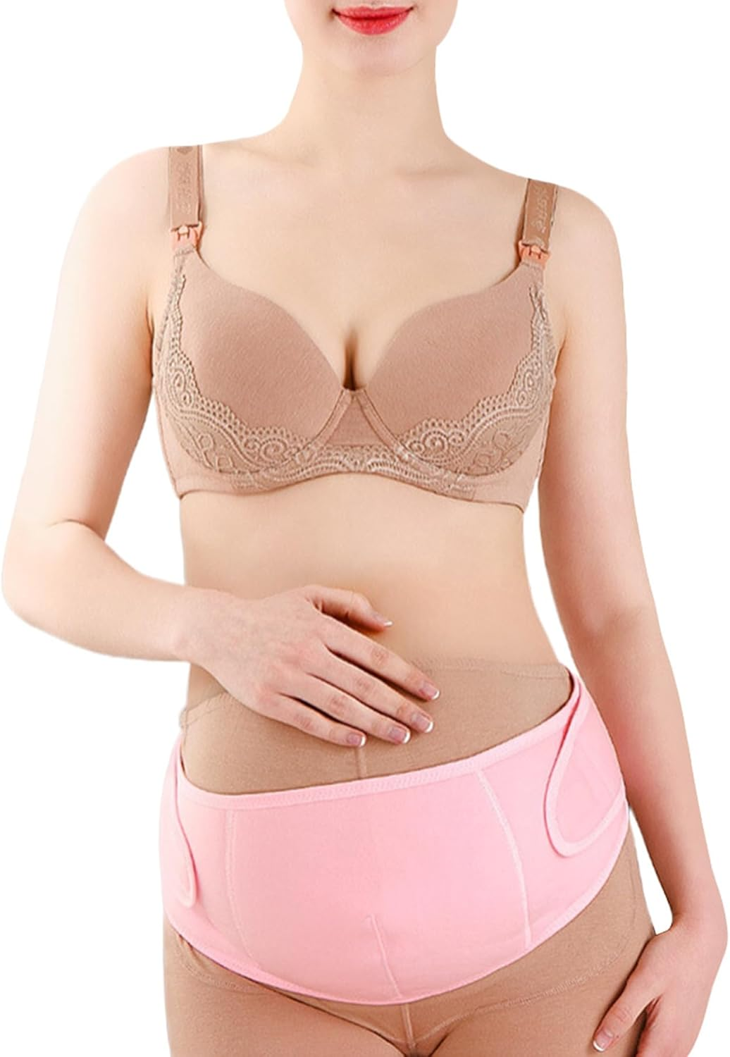 Dress Cici Waist Trainer Slimming Shapewear Belly Band - Maternity Belly Control & Stomach Flattening - Apricot image number 4