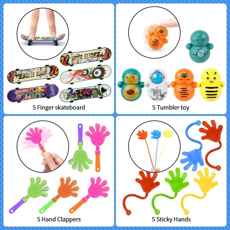 120PCS Party Favors for Kids 4-8, Birthday Gift Toys, Goodie Bag Stuffers, Treasure Box Carnival Prizes, Gifts Classroom, Pinata Bags Filler Boys and Girls image number 4