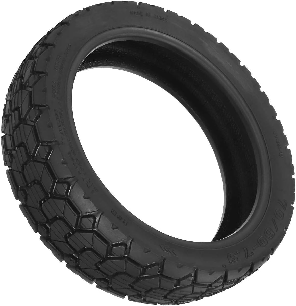 TREFAN 70/60-7.5 Thickened Tubless Tyre for Ninebot ZT3/ZT3 Pro Electric Scooter, 11 Inch Replacement Tyres, Thickened Tubless Tyres, Durable, Non-Slip Rubber Replacement Wheels for Scooter (1 Piece) image number 2