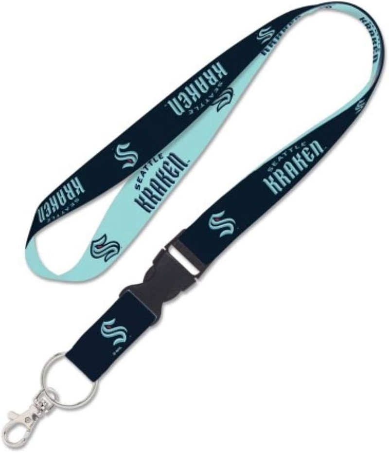 Wincraft NHL Seattle Kraken Lanyard Buckle, Team Colors, One Size (20215320)